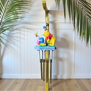 Vintage Disney Winnie the Pooh “Happy Birthday” Wind Chime – 1990s/2000s Decor